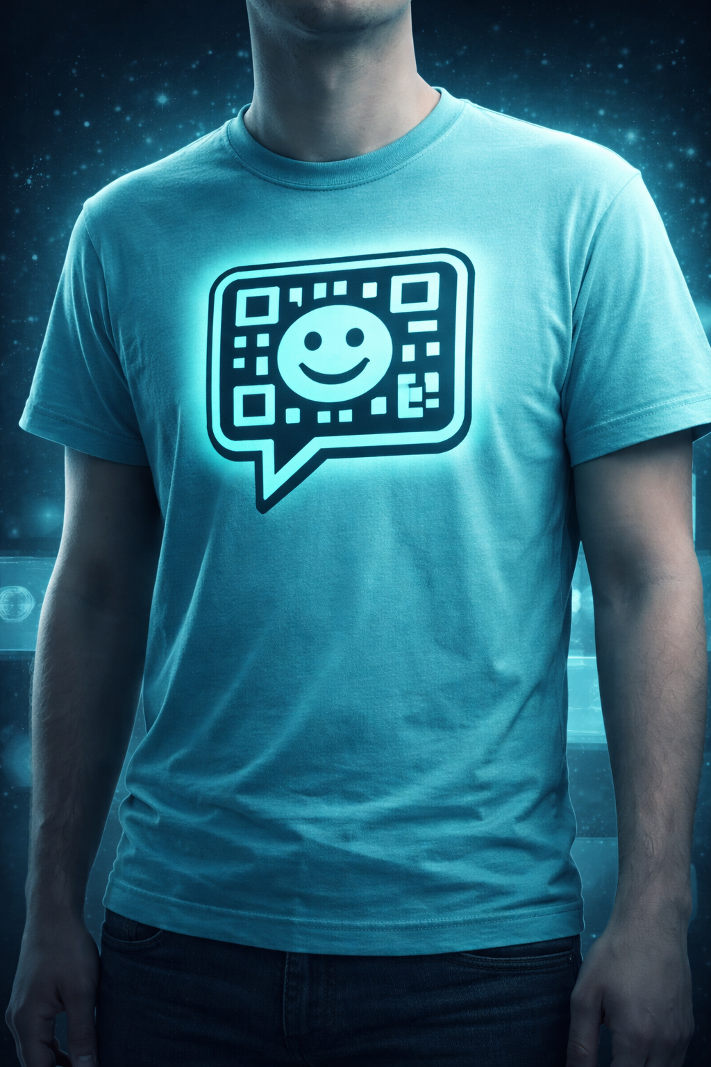 Interactive T-shirts QRChat example